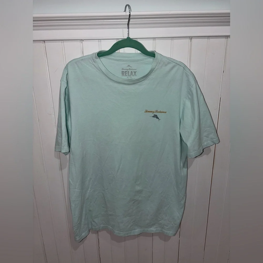 Tommy Bahama T-Shirt "Everyone Deserves A Second Shot" with flaw - Picture 2 of 6